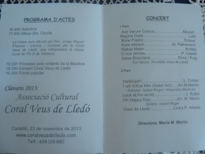 Sta Cecilia actes