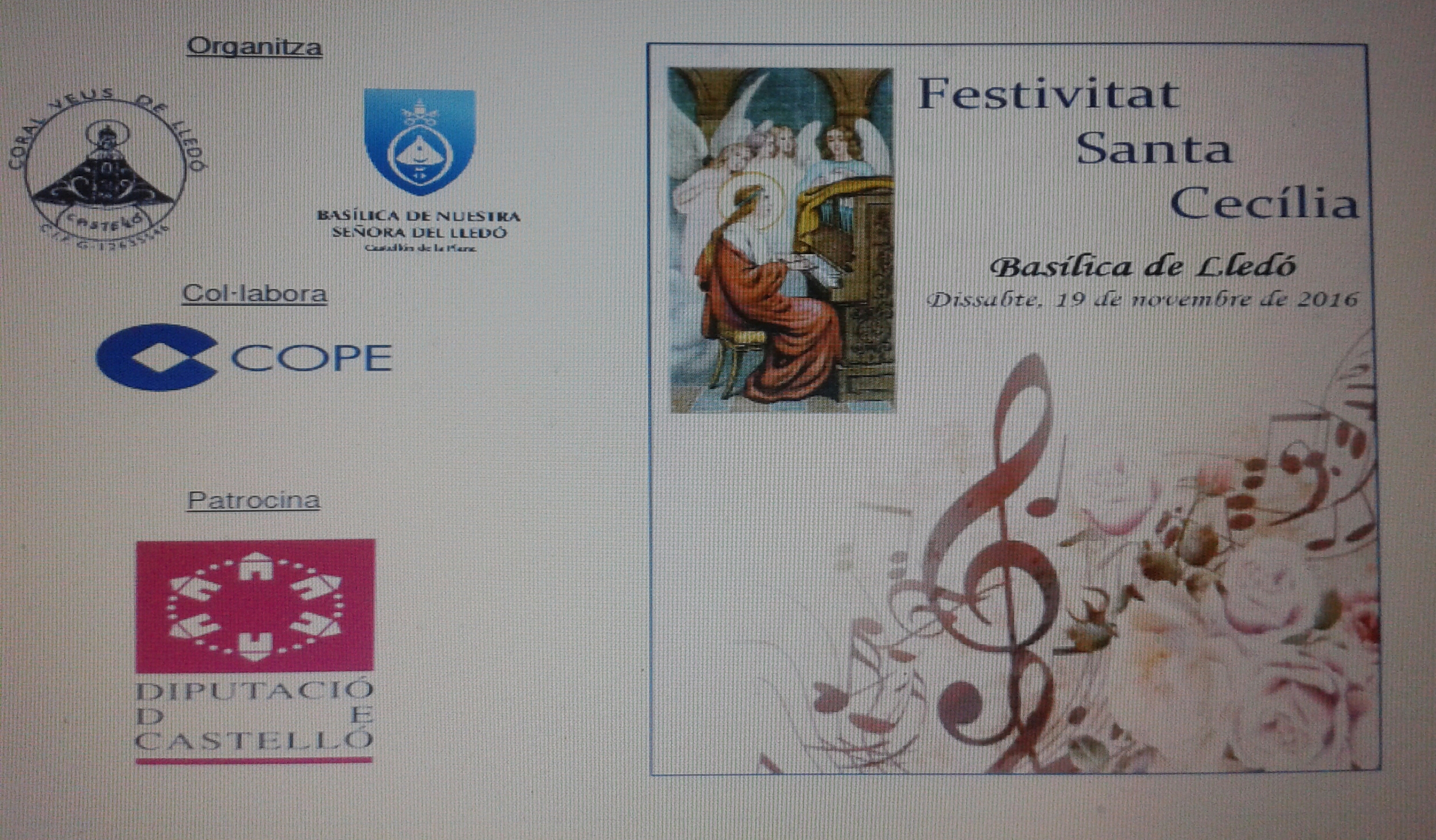 CONCERT FESTIVITAT DE SANTA CECÍLIA