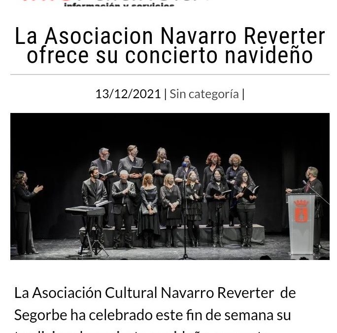 CONCIERTO NAVIDEÑO. ASOCIACIÓN NAVARRO REVERTER